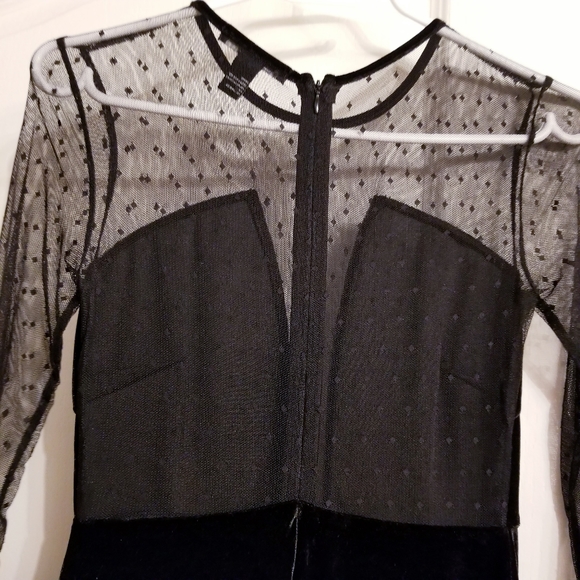 Forever 21 Velvet Mesh Fit & Flare Dress - Picture 7 of 7